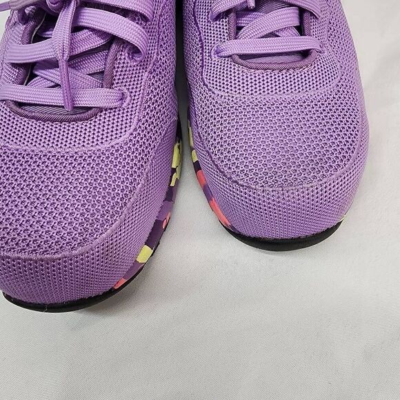 Skechers Size 7.5 Womens Bulklin Balran Comp Toe Sneaker Purple - Picture 7 of 8